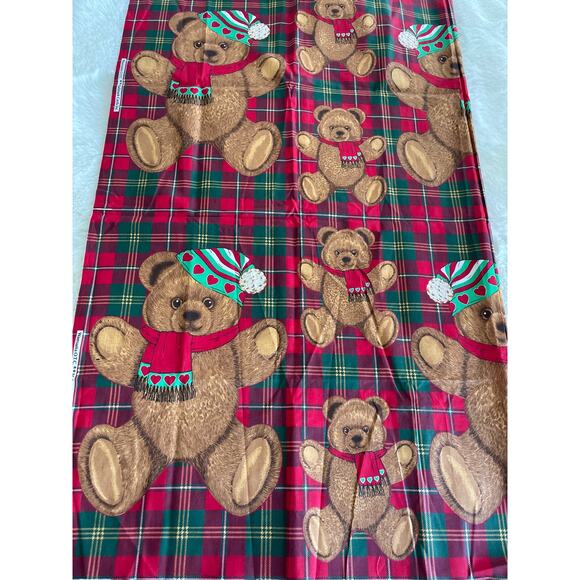 CHRISTMAS holiday WINTER PANEL Cotton QUILT Fabric - Picture 1 of 7